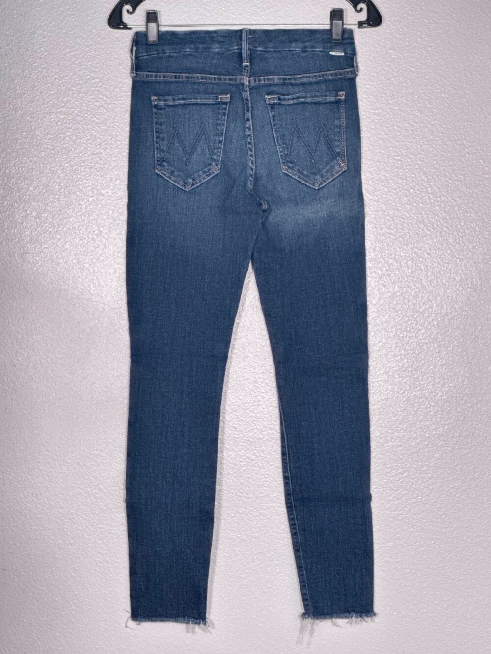 Mother Looker Ankle Fray Girl Crush Blue Jeans Women's Size 26 - Picture 2 of 7